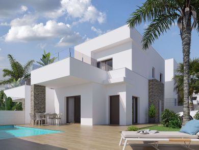 nieuwe vrijstaande villa's met 3 slaapkamers en 3 badkamers op Vista Bella Golf
