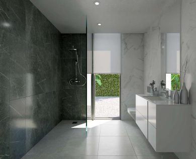 gelijkvloerse frontline golfvilla met 4 kamers